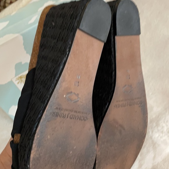 Donald Pliner Bridley Black platform sandal sz 10 - Picture 6 of 13